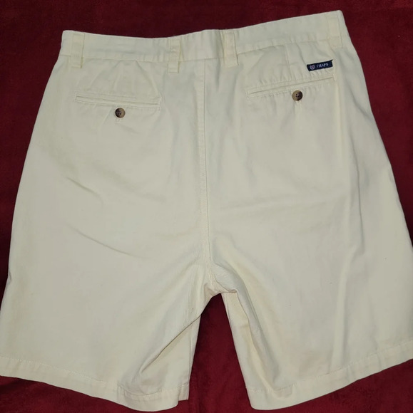Chaps Yellow Flat Front Shorts for Smart Casual - Picture 8 of 9